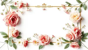 Floral Creation Wallpaper with Silhouette Pattern