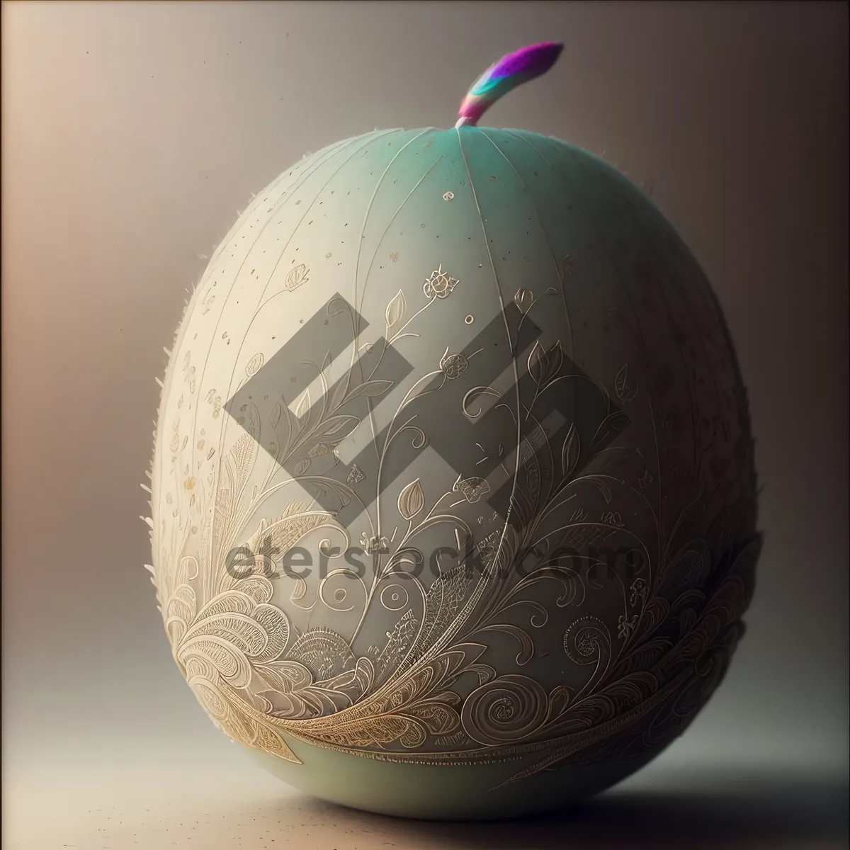 Picture of Croquet Ball on Onion Globe - Holiday Sphere Image