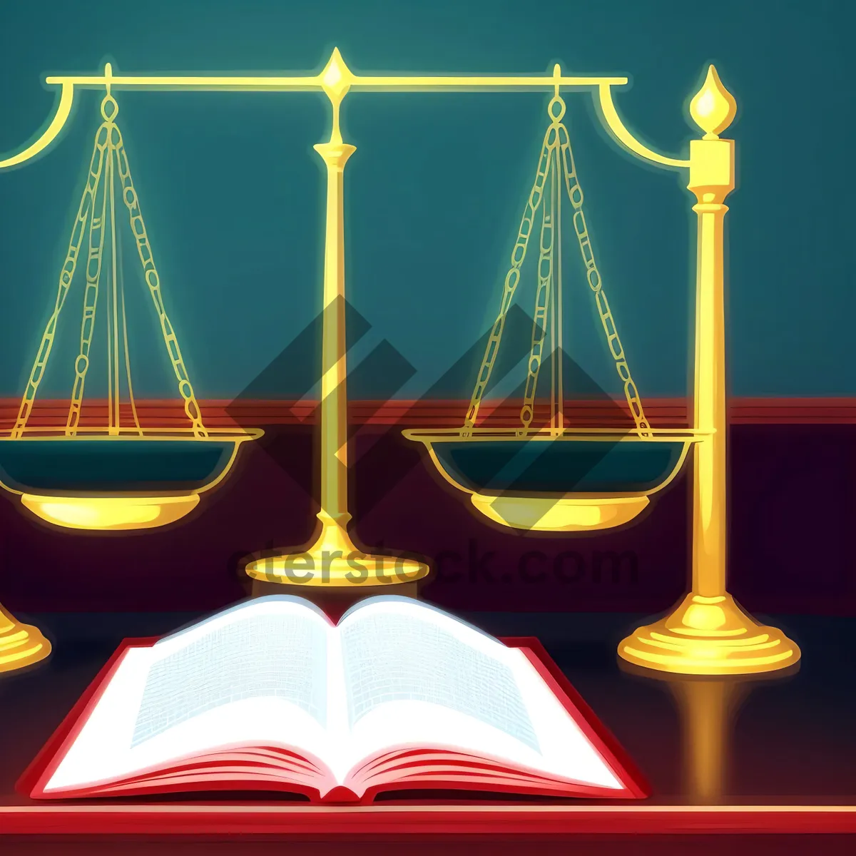 Picture of Symbolic Gold Balance in Baron of Justice
