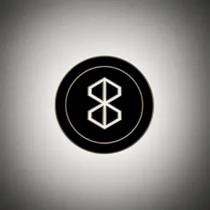 Black Disk Icon: Sleek 3D Symbol of Light Design