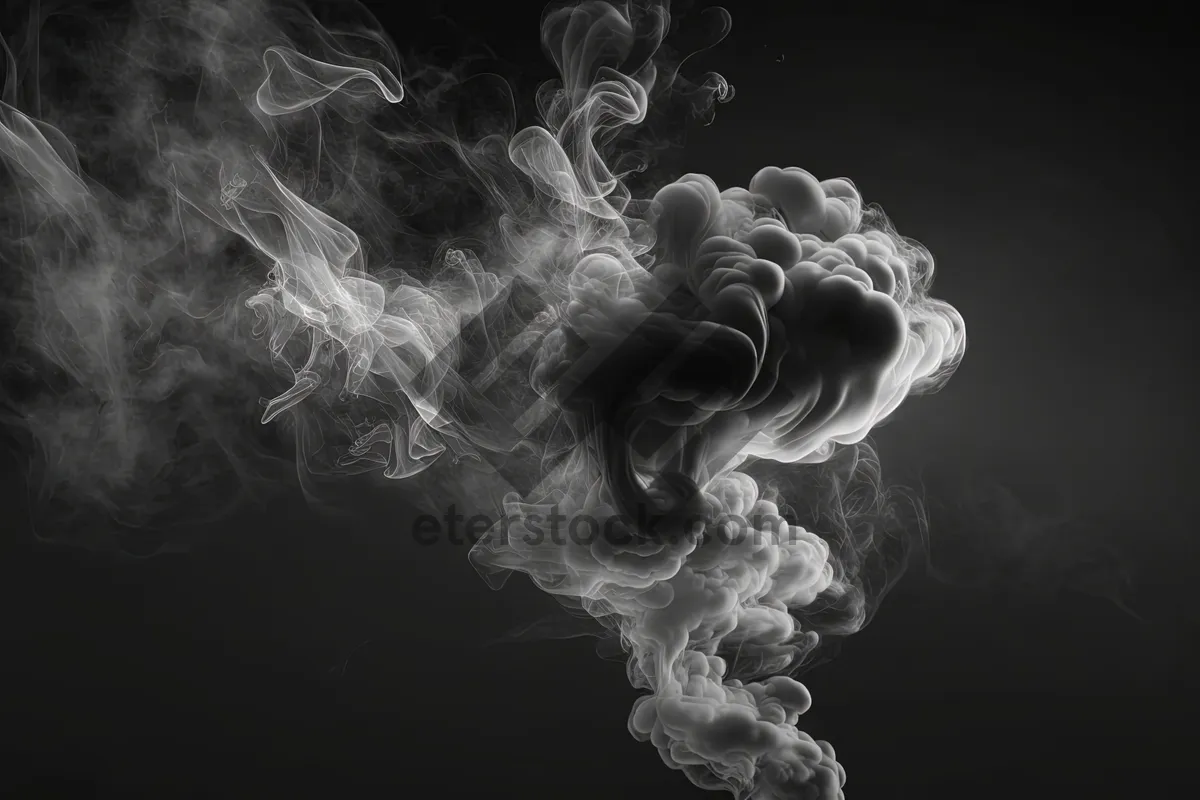 Picture of Mystic Flame Burning Smoothly in Transparent Swirl