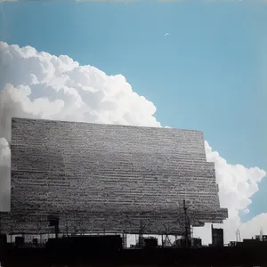 Sky-high Cooling Tower on Farm Landscape