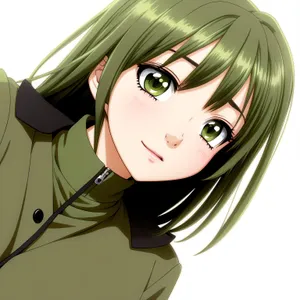 Adorable cartoon character with an endearing smile.