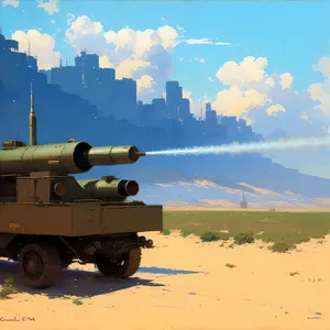 Powerful Sky-High Cannon in Military Arsenal