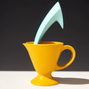 Hot Beverage in Ceramic Mug with Spoon