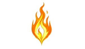 Orange Blaze Graphic Design Symbol Icon