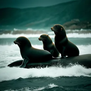 Coastal Wildlife: Seabirds and Seals by the Ocean