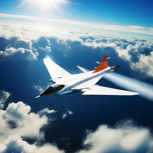 High-speed Jet Soaring Through Clouds