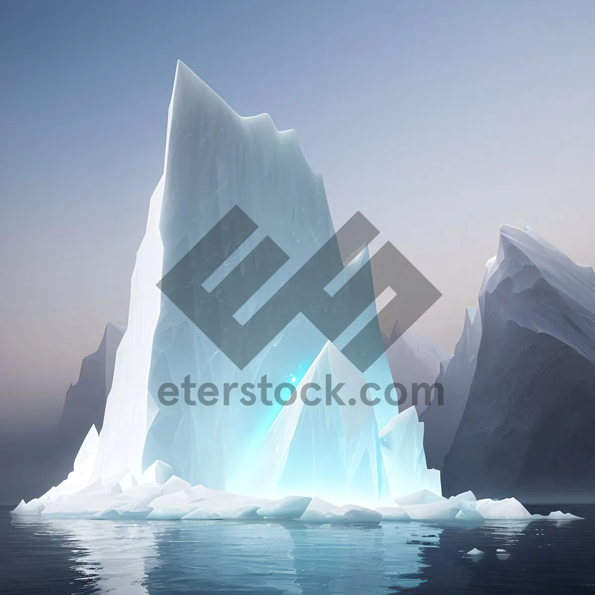 Picture of Frozen Arctic Landscape 

(Most effective for SEO purposes would be using the keywords: Frozen, Arctic, Landscape)