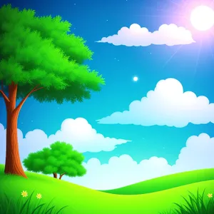 Colorful Tree of Light: Seasonal Art Wallpaper