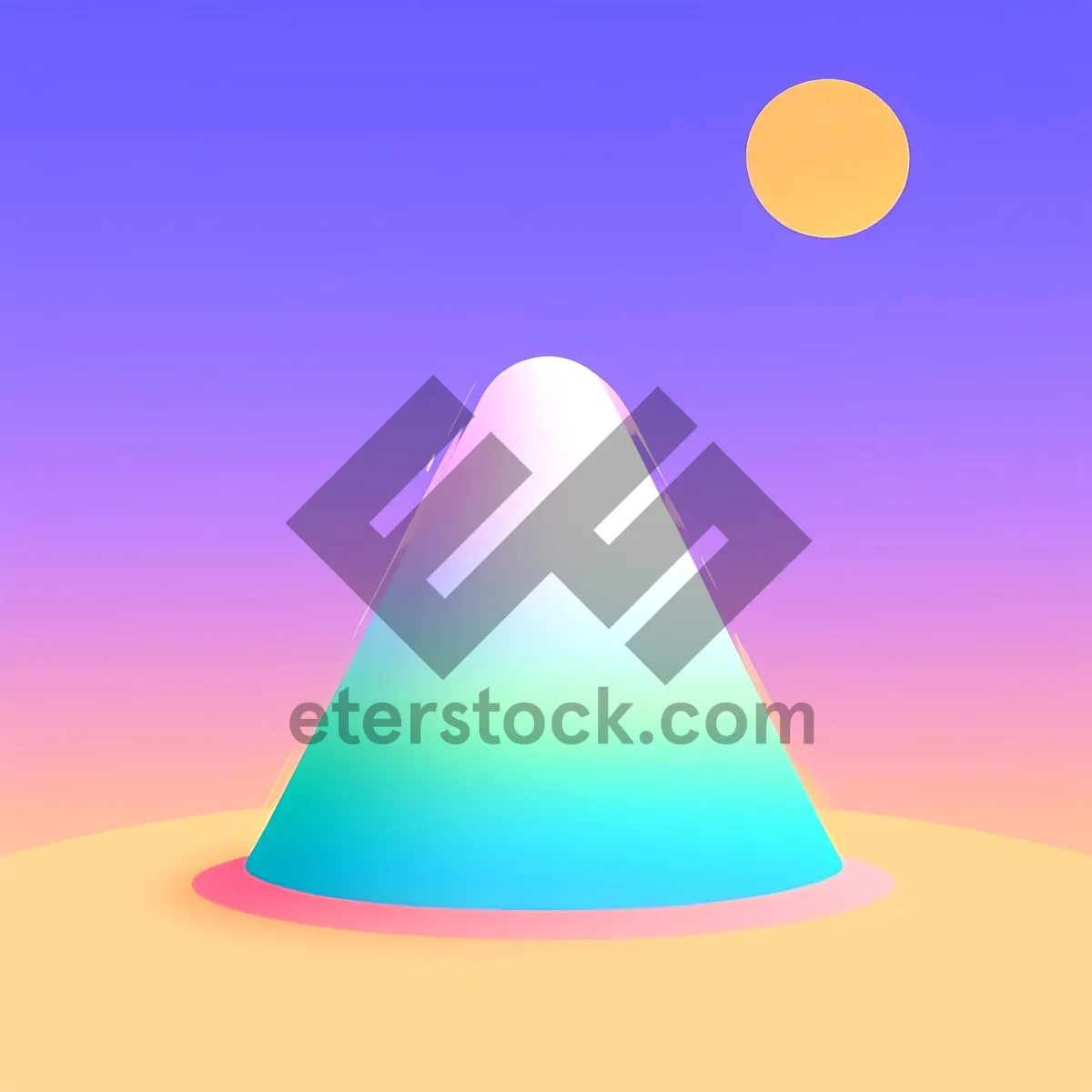 Picture of Shiny Glass Cone Icon Set for Web Design