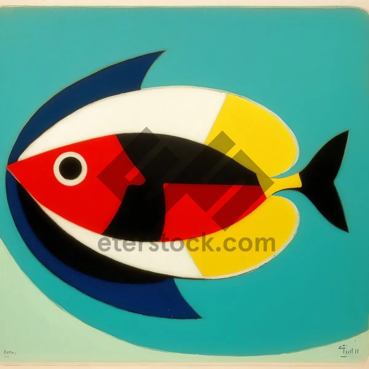 Picture of Graphic design icon with swordfish symbol