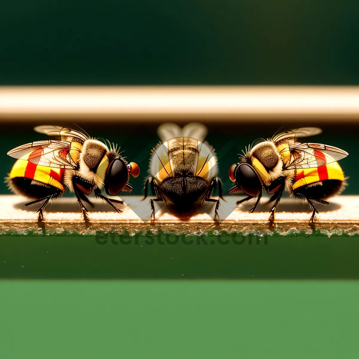 Picture of Vibrant Ladybug on Green Leaf - Close-up Nature Shot