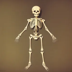 Human Skeletal Anatomy: Medical 3D Visualization with X-Ray