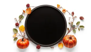 Autumn harvest pumpkin decoration for holiday celebration