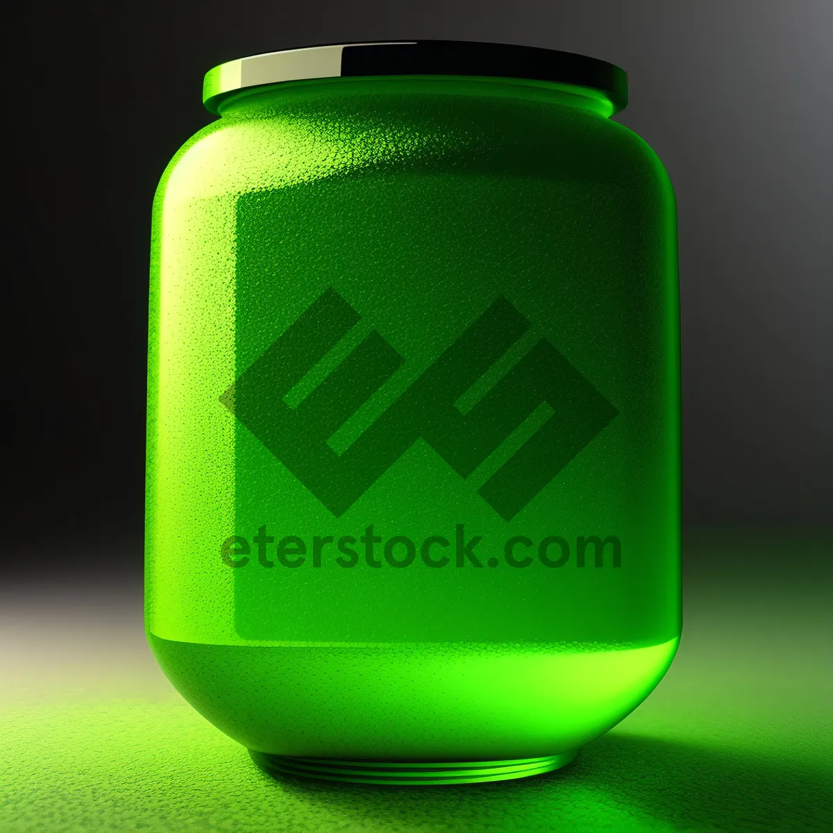 Picture of Glass Icon with Vibrant Light Design for Button and Cup
