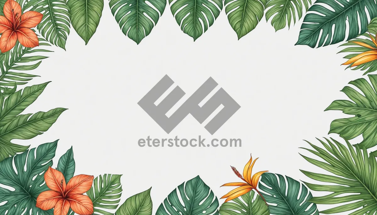 Picture of Floral Tree Branch Design for Summer Card