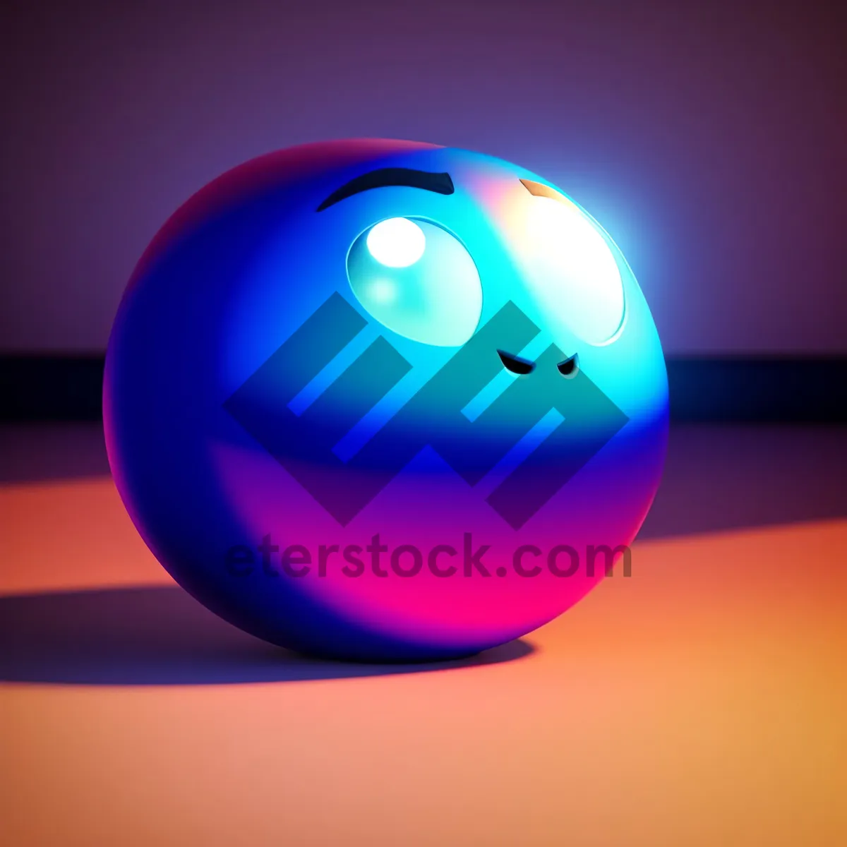 Picture of Shiny Round Glass Icon Button