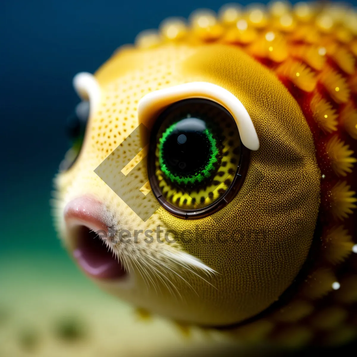 Picture of Colorful Tropical Anemone Fish in Underwater Coral Reef.