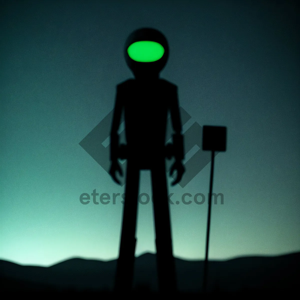 Picture of Silhouette Photographer with Tripod and Rack Support