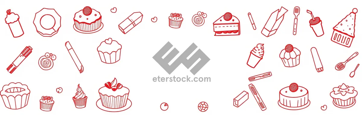 Picture of Graphic design elements and symbols card set