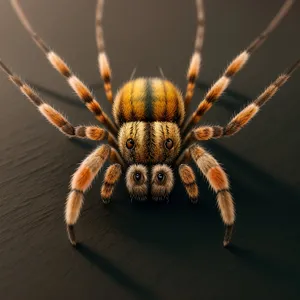 Scary Barn Spider in its Web