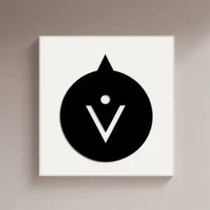 Abstract Black Icon Symbol Art Design