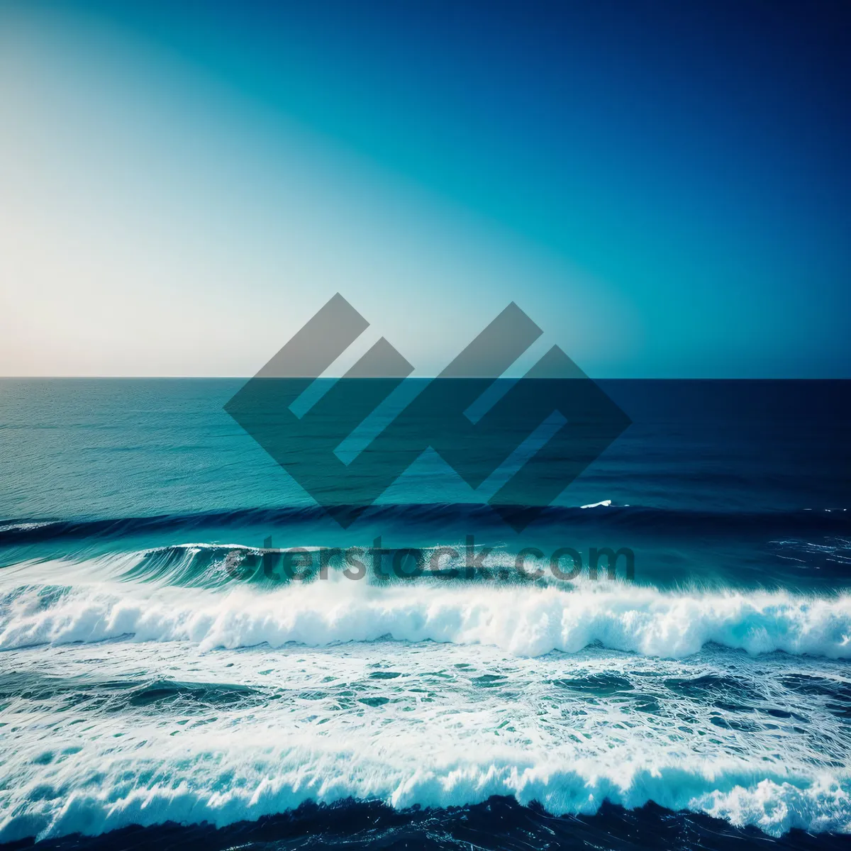 Picture of Serenity at Sunset: Tropical Waves Embrace Sandy Beach