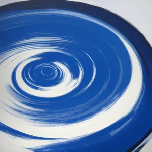 Rippling Liquid Bowl: Cool and Clean Circle Design