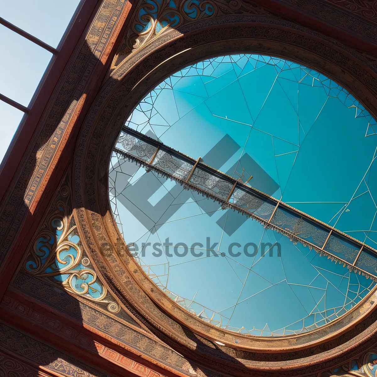 Picture of Timeless City Landmark: Architectural Clock with Dome