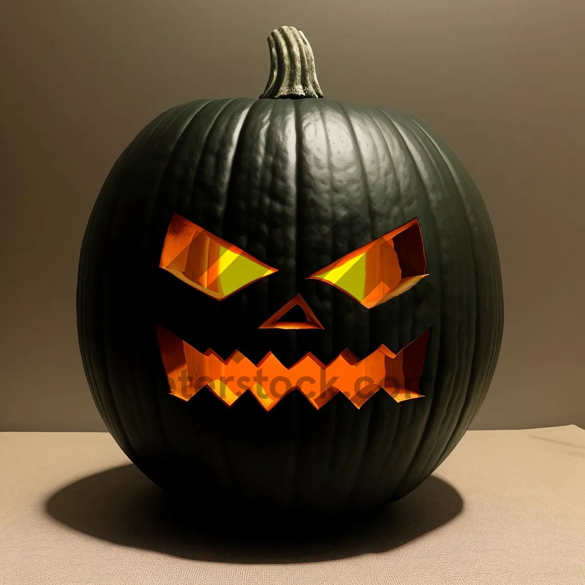 Picture of Glowing Jack-o'-Lantern for Spooky Halloween Decoration