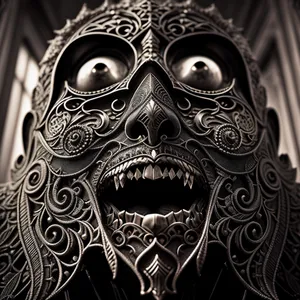 Venetian Mask: Artistic Design Adorning a Mysterious Face