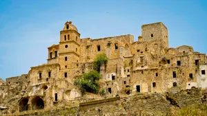 Ancient Medieval Castle Fortress Ruin Stone Wall Tower