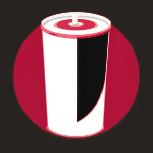 Glossy Circle Button Set with Heart Symbol