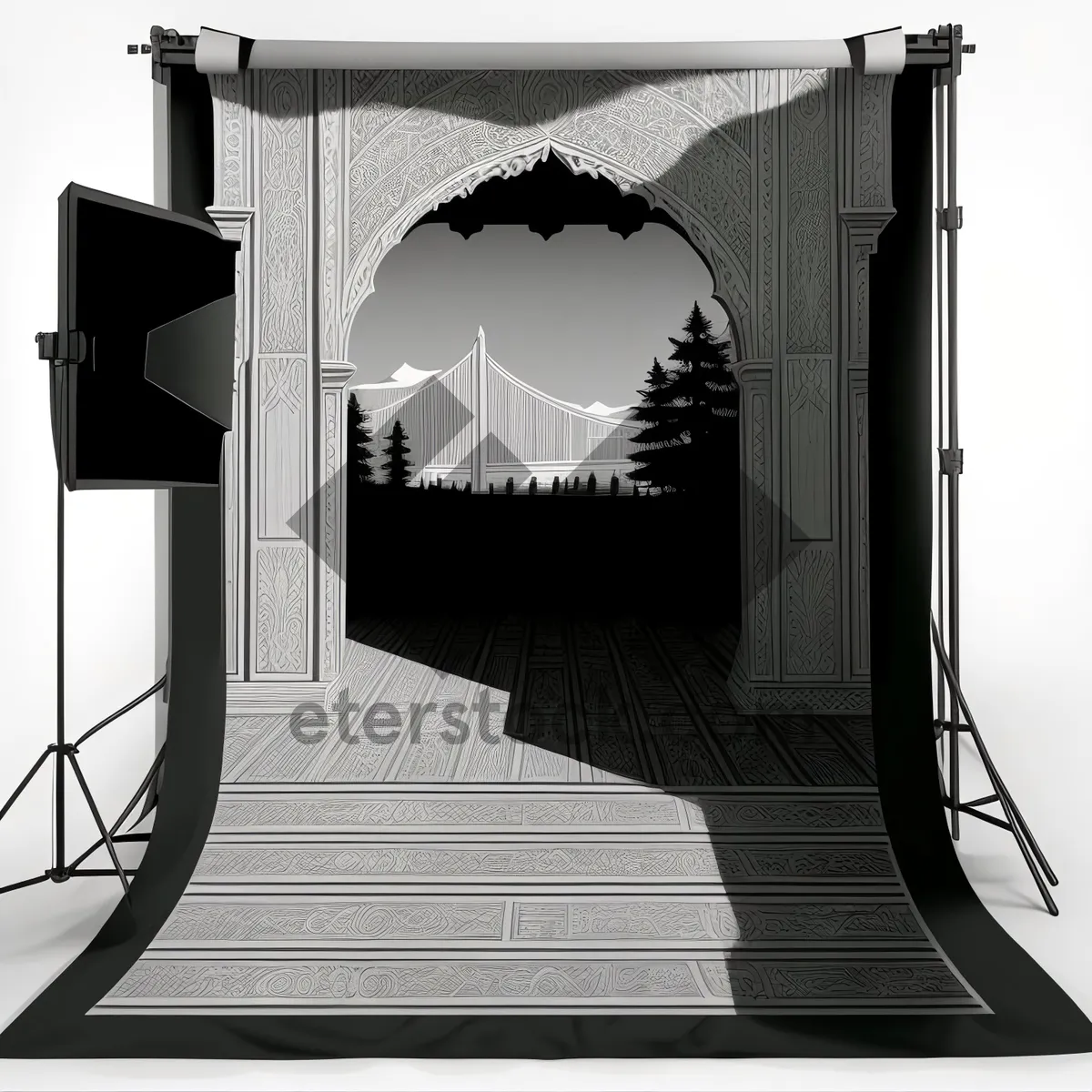 Picture of Fire-Screen Bed | Four-Poster Conveyance | Protective Bedroom Furniture