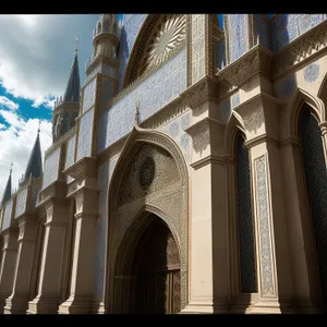 Iconic Medieval Cathedral Towering over Historic City