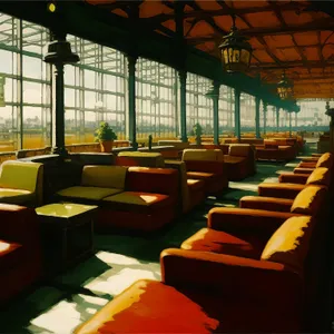 Modern interior design with luxury furniture and decor