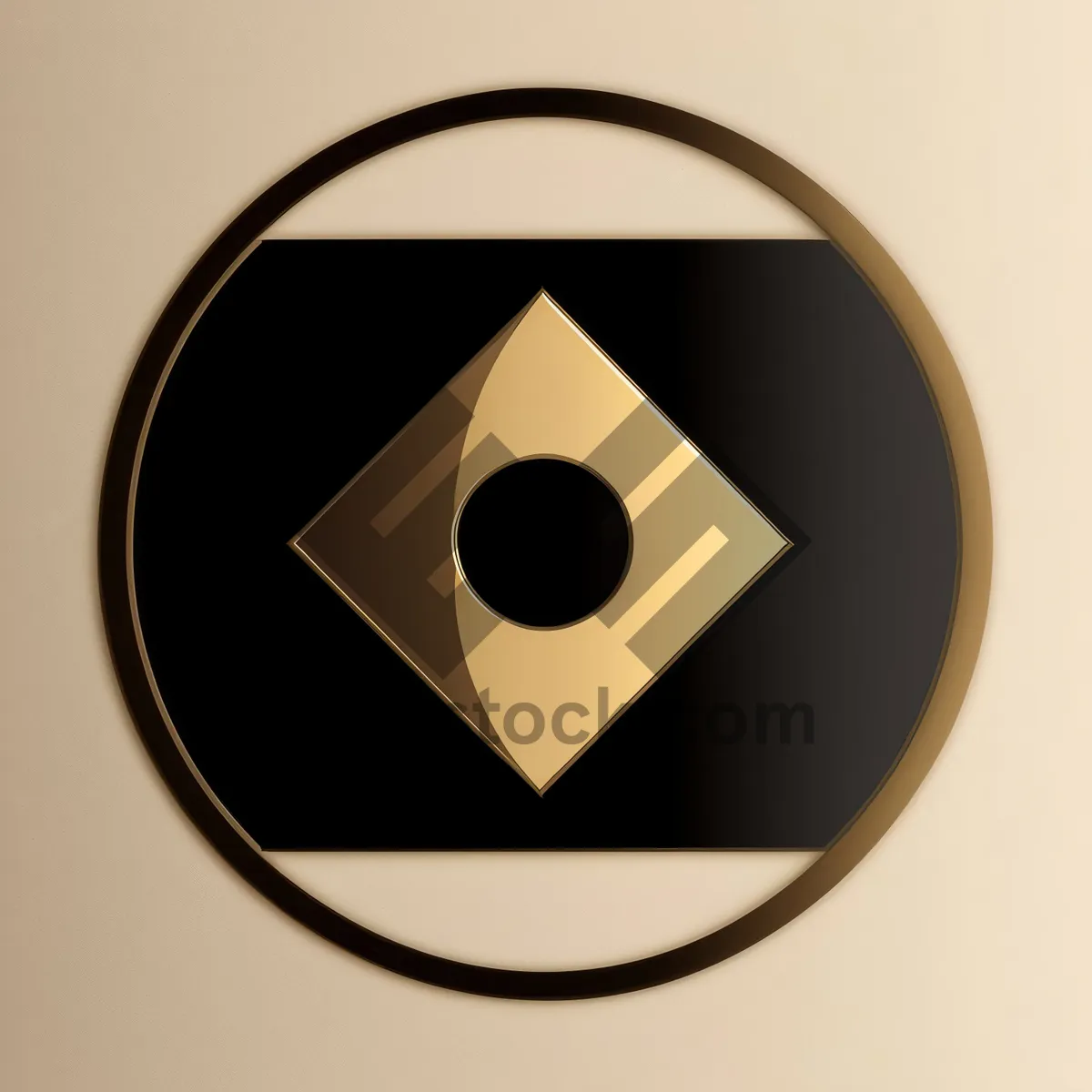 Picture of Shiny Hazard Round Button Icon