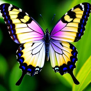 Vibrant Monarch Butterfly on Delicate Yellow Flower