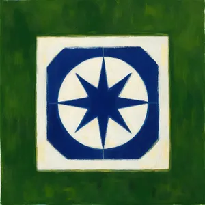 Flag symbol with shield texture design