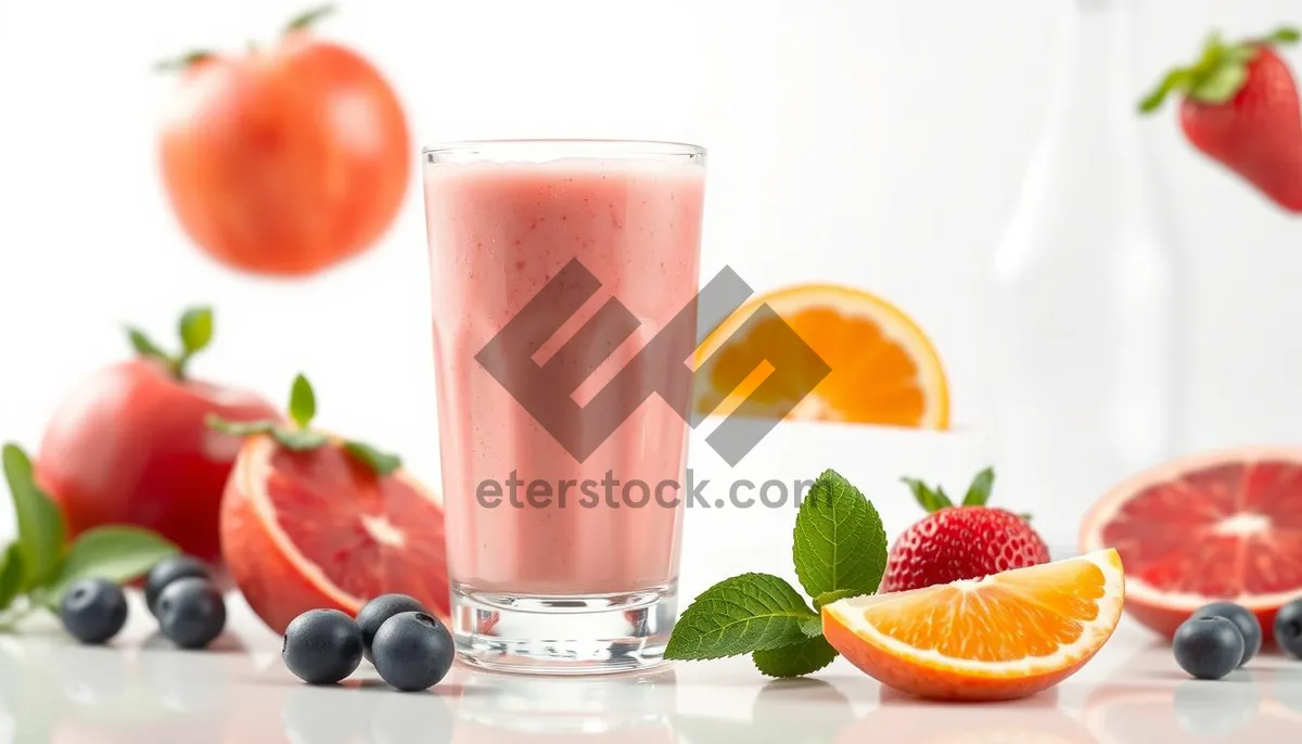 Picture of Refreshing Strawberry Mint Cocktail with Creamy Texture and Fresh Fruit garnish.