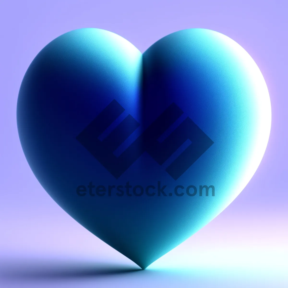 Picture of Shiny Heart Icon: Love Infused Glass Reflection