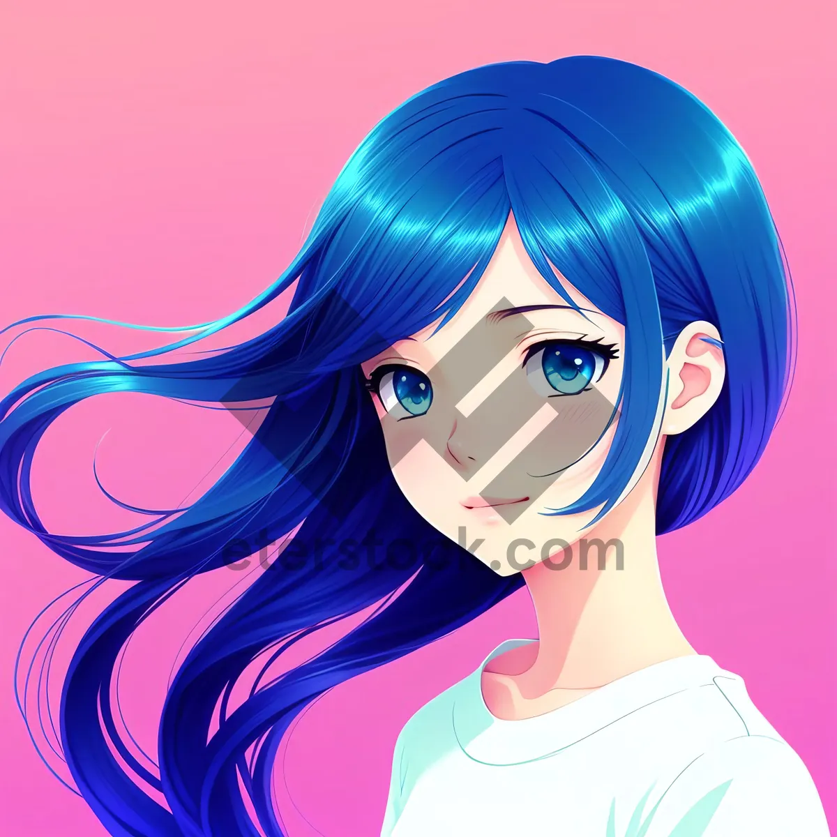 Picture of Funky Hair Fashion Cartoon Art