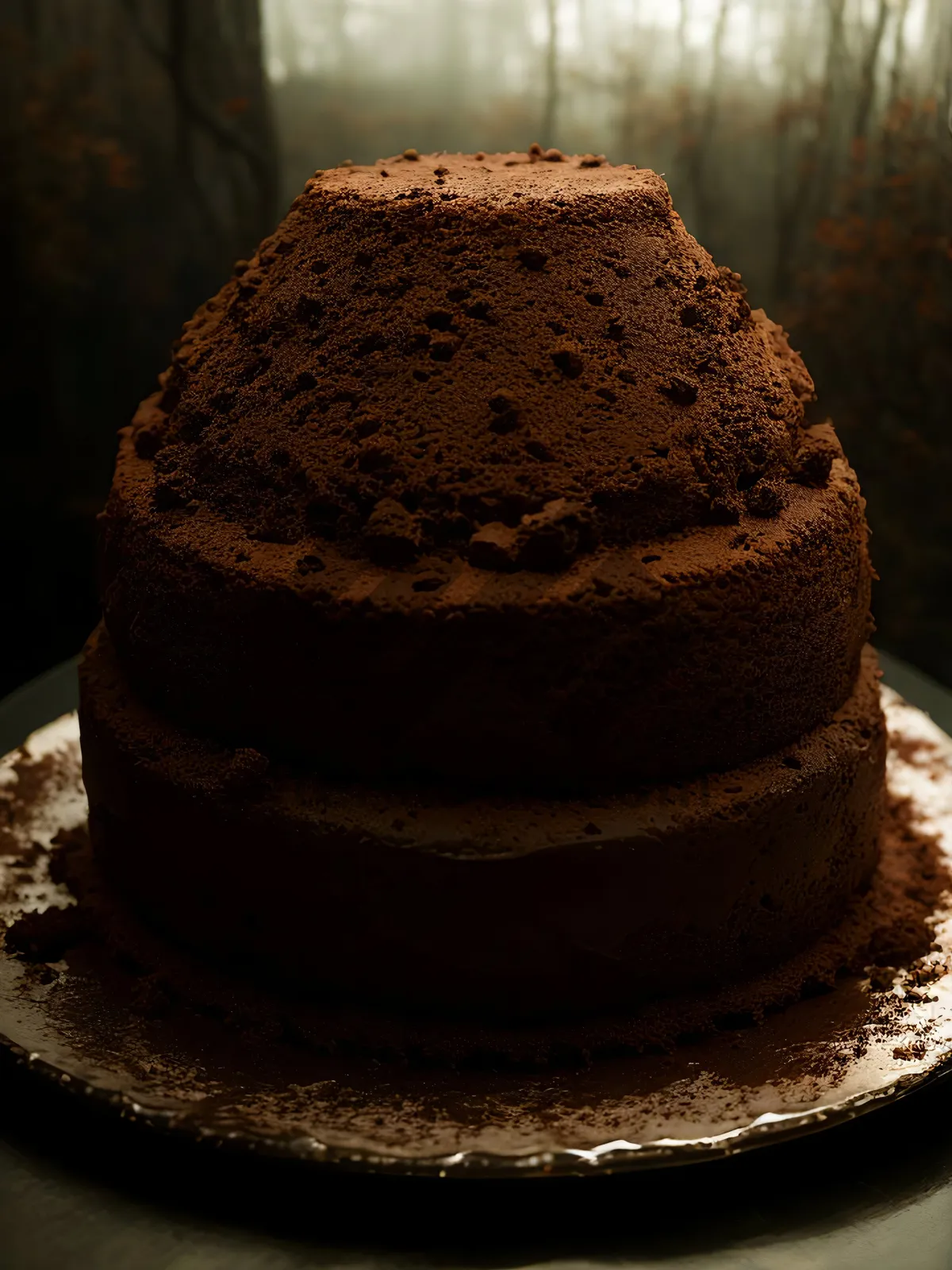 Picture of Delicious Chocolate Pastry with Fresh Wheat Crust