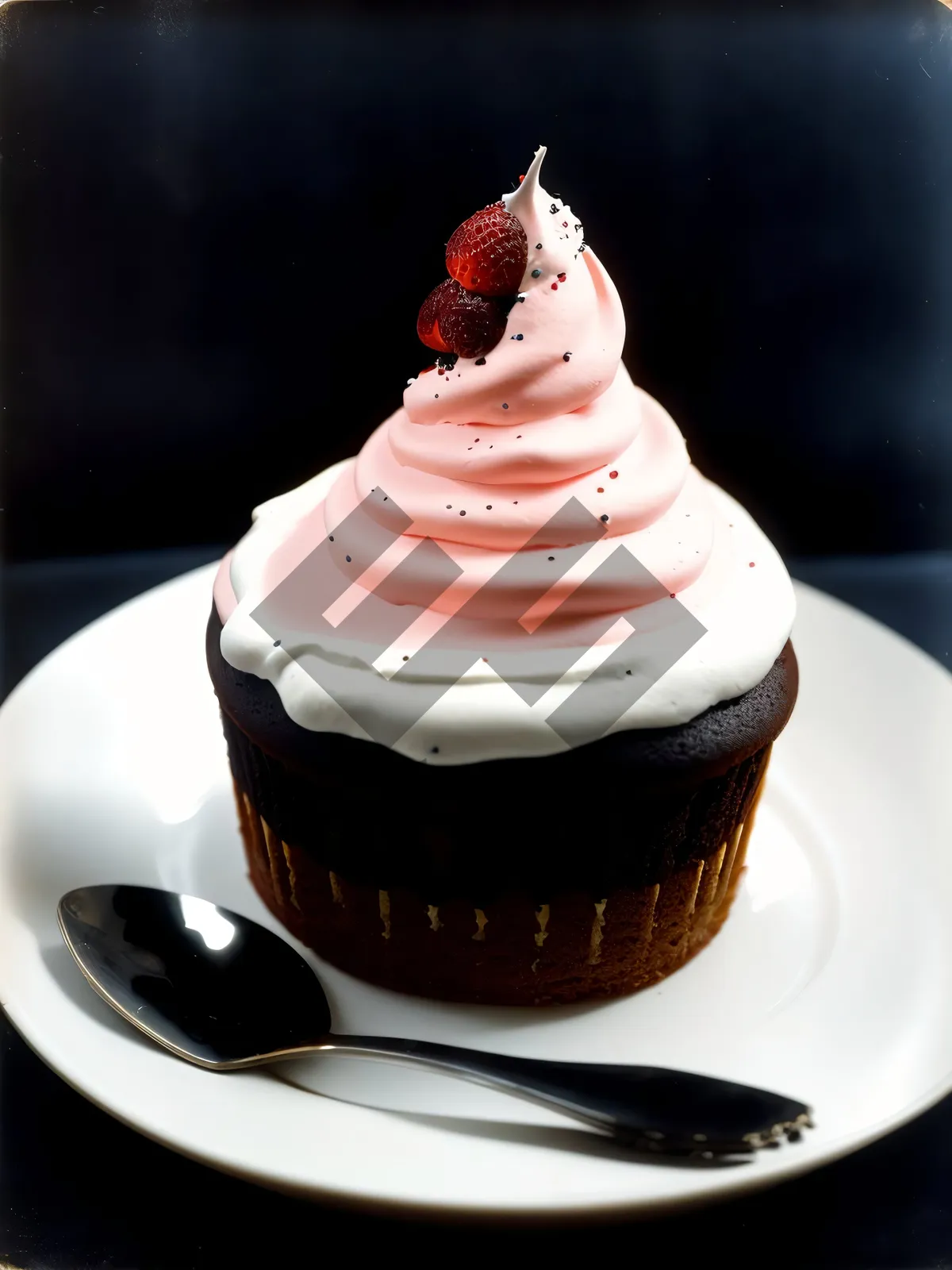 Picture of Decadent Chocolate Cake with Creamy Fruit Sauce