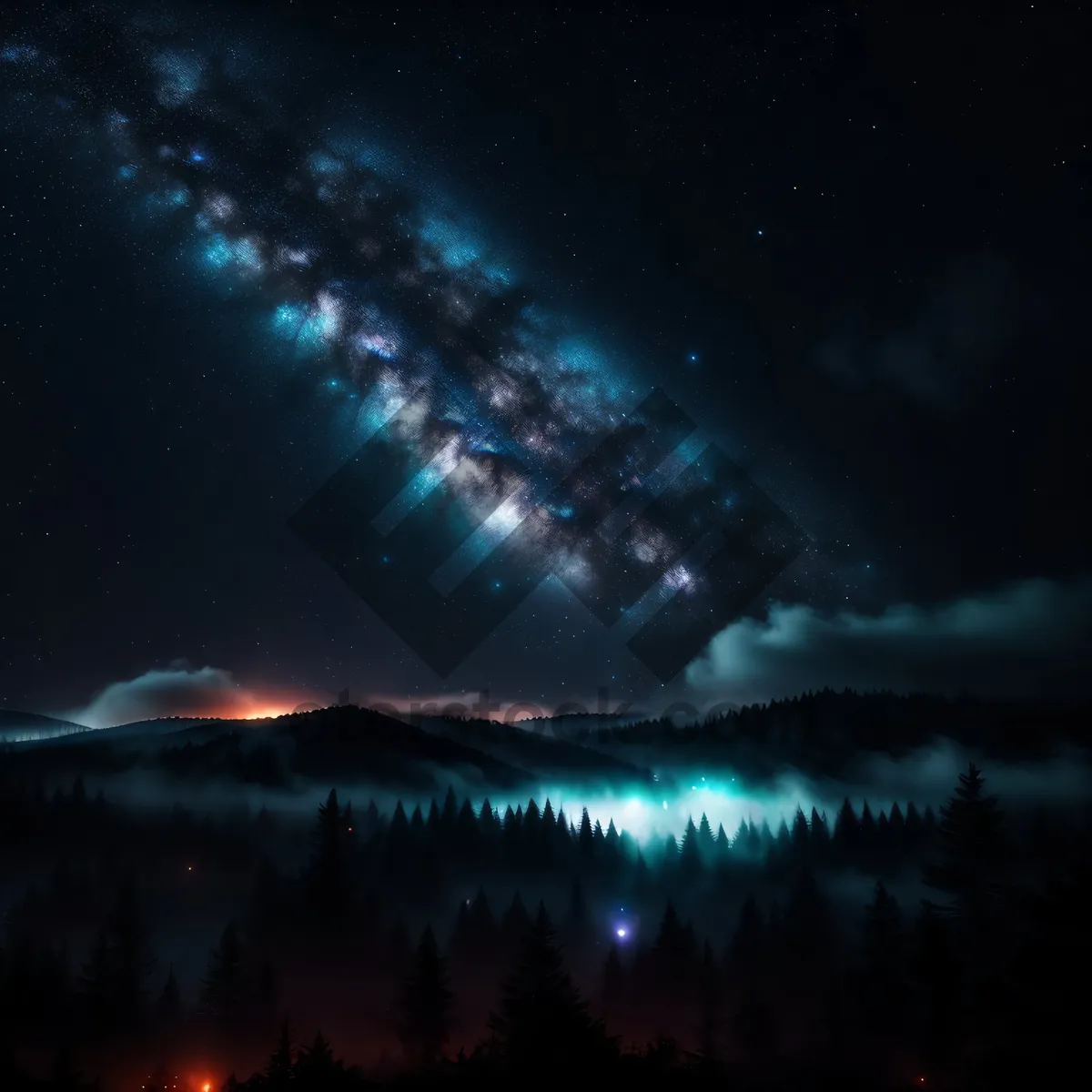 Picture of Celestial Night Sky Galaxy Wallpaper