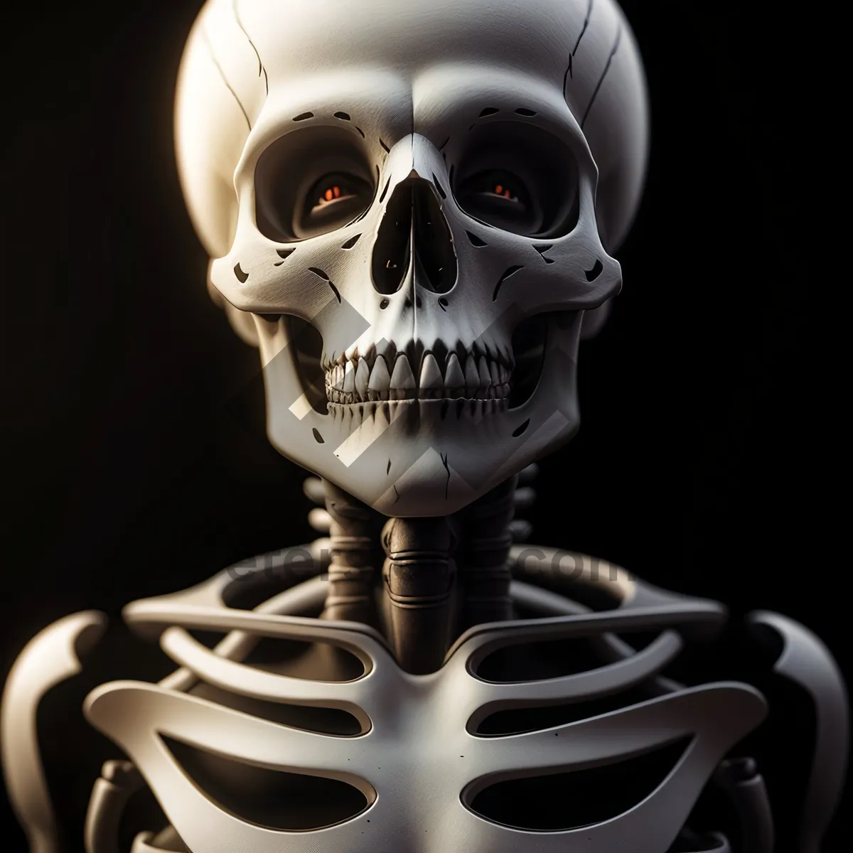 Picture of Terrifying 3D Skull Automaton for Spooky Halloween