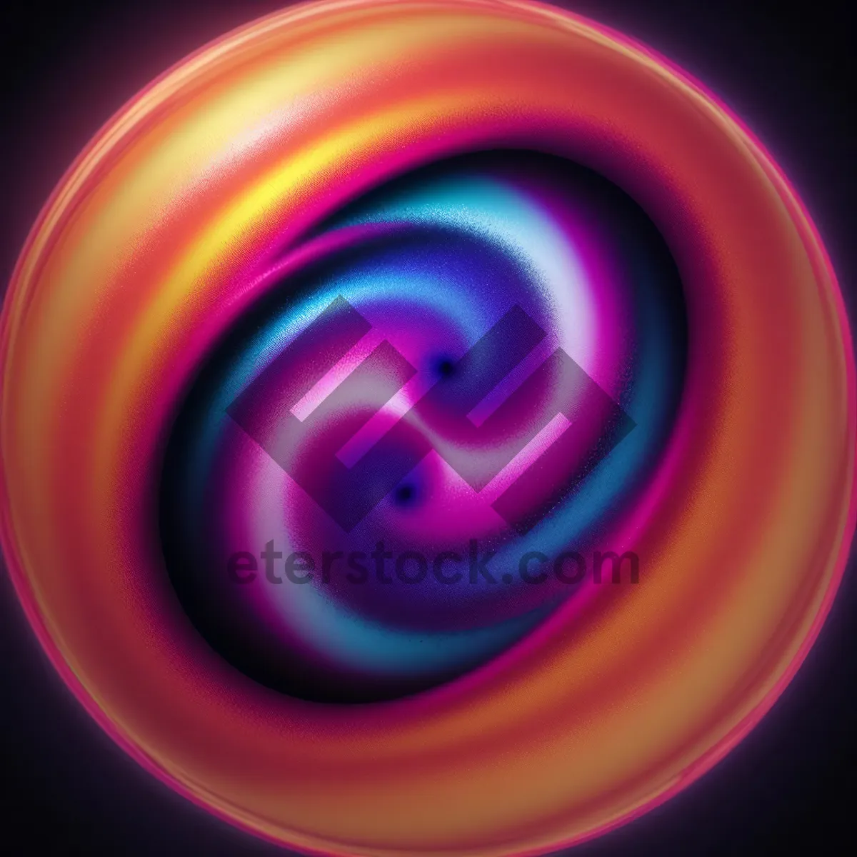 Picture of Colorful Geometric Spirals: Abstract Fractal Art