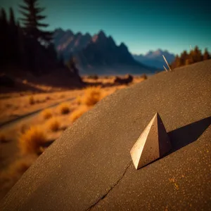 Golden Horizon: Majestic Desert Dune Landscape at Sunset