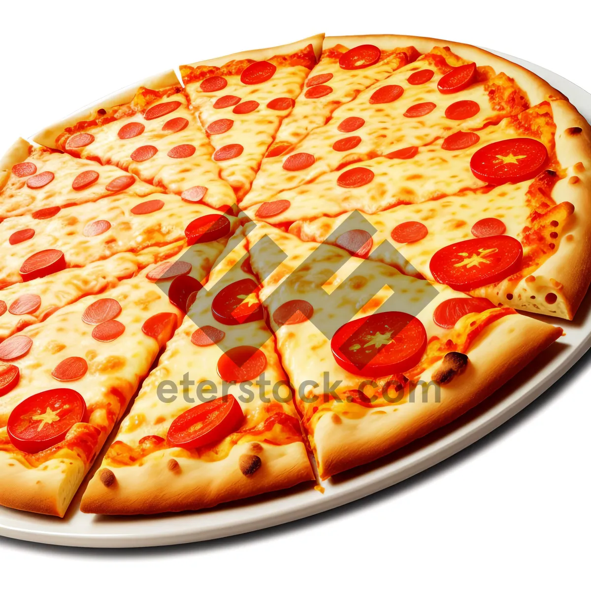 Picture of Gourmet Pizza Slice with Delicious Toppings